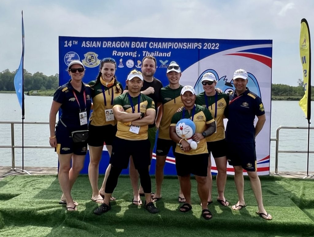 YRD Auroras Squad and supporter in Thailand on Day 2 of racing
(From Left to Right: Emily Zitkevicius, Emily Mason, Eric Chams, Mark Alexander, Oliver Yang, Trish Kane, Sophia Franke, David Abel)